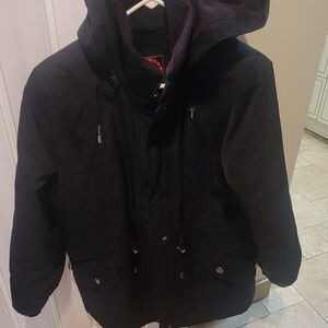 Giacca Black Hooded Jacket